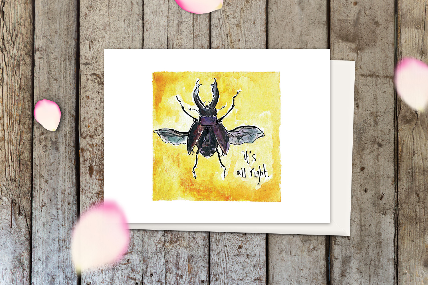 all right greeting card