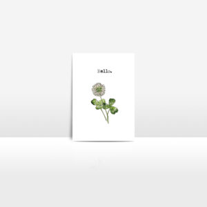 hello greeting card