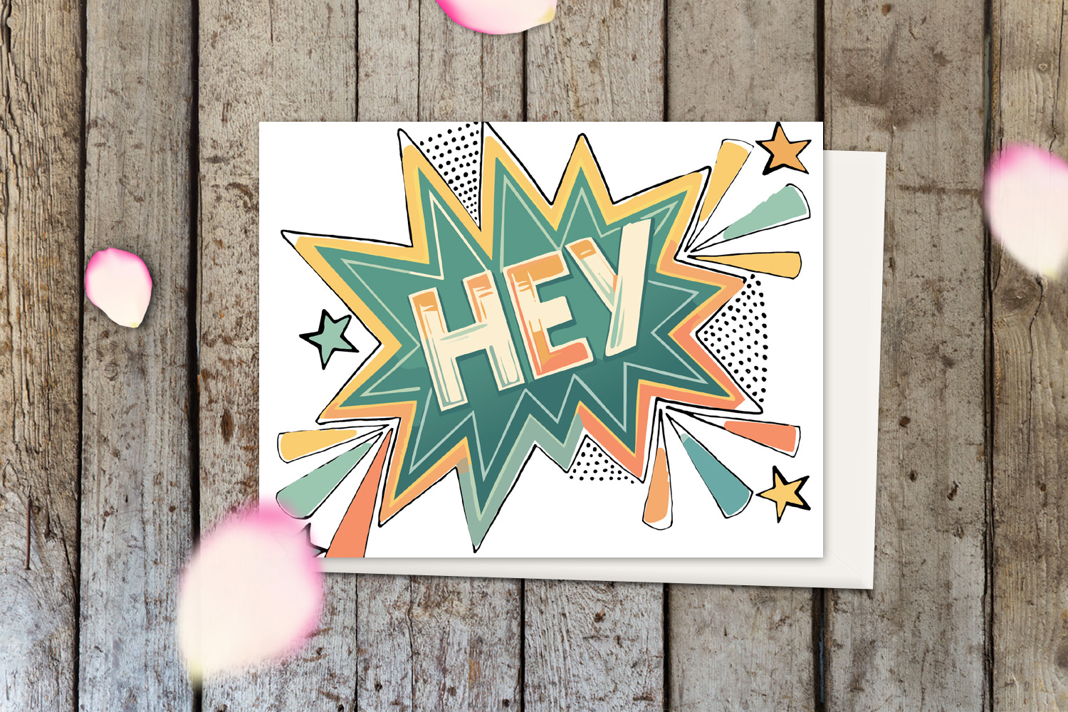 hey greeting card