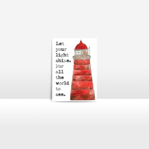 light house greeting card