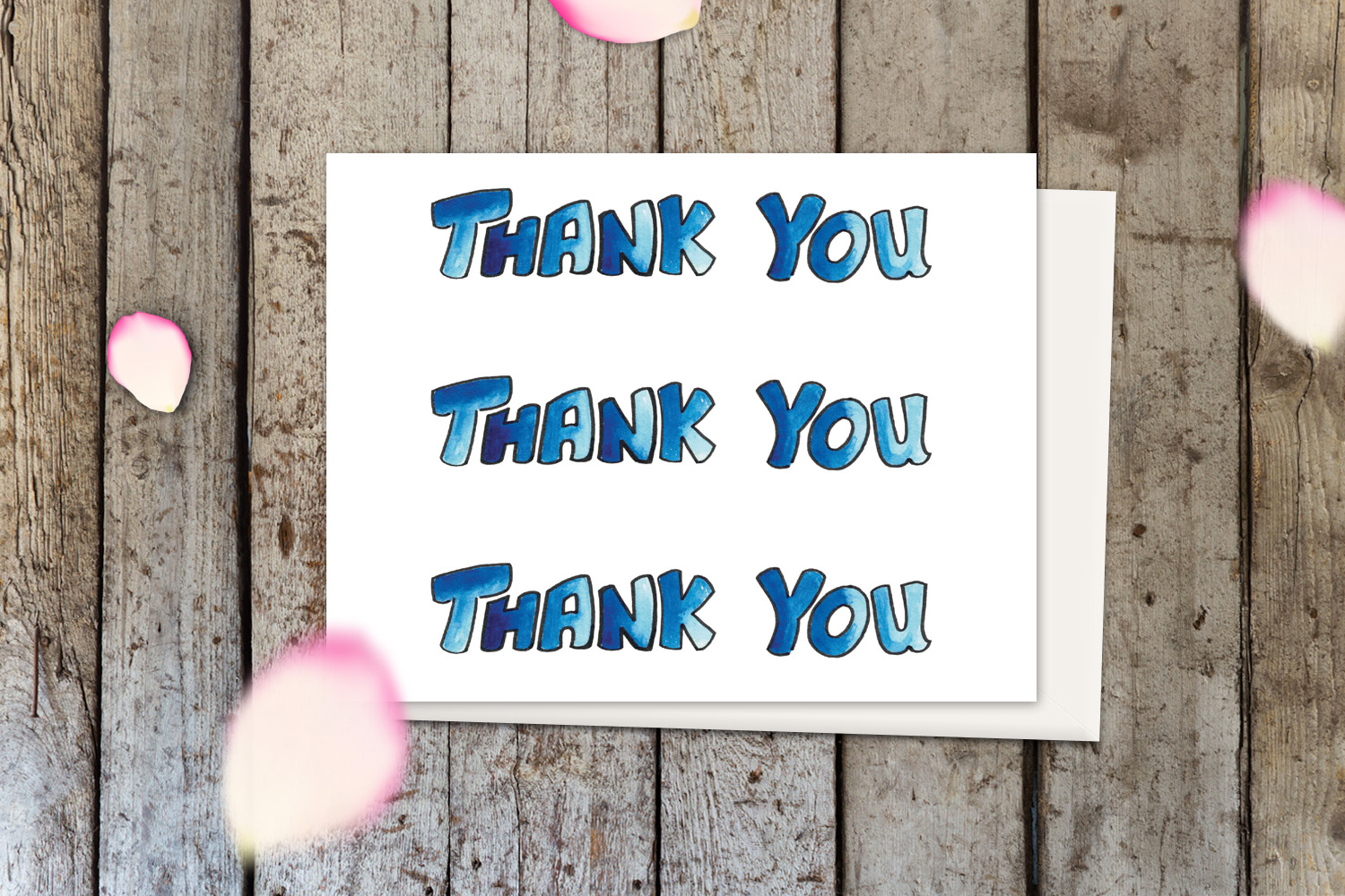 thank you greeting card