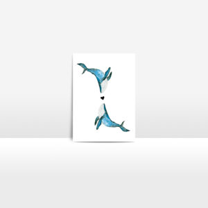 whale greeting card