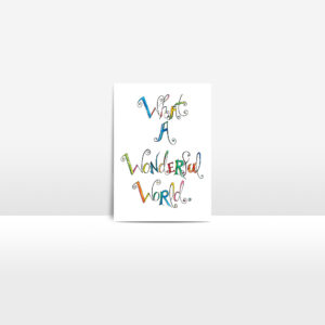 Wonderful World greeting card